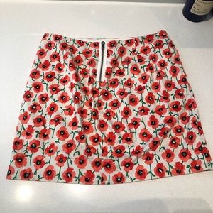 Floral mini skirt
